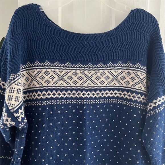 Denim&Supply Ralph Lauren Fair Isle Knit Heart Tunic Sweater - Picture 2 of 7